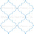 Arabesque Ocean Blue tile outline Image