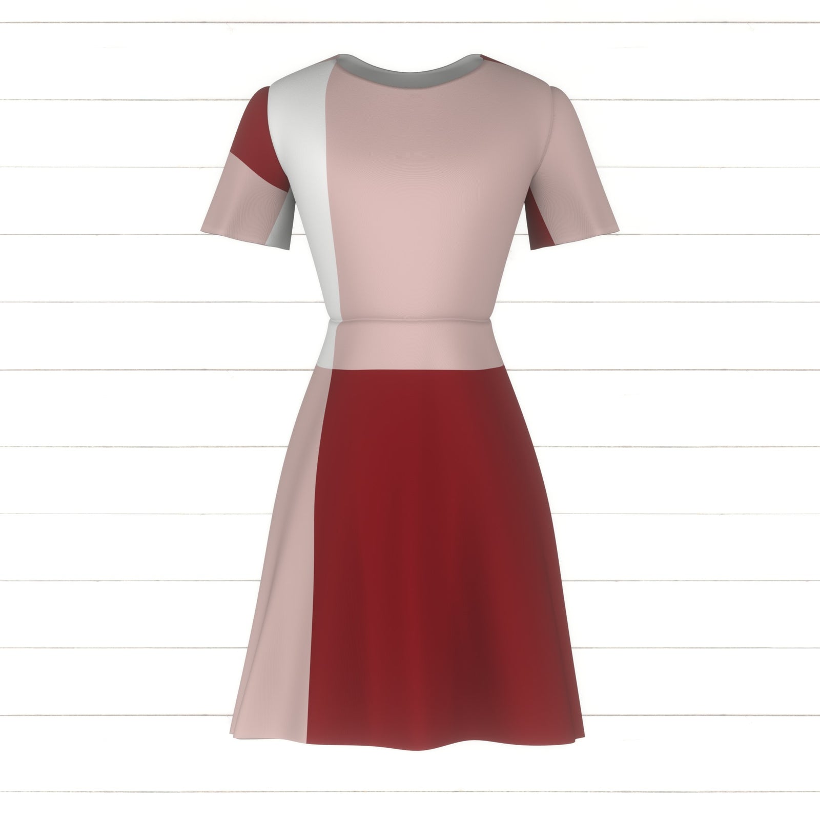 gingham crimson red and white
