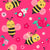 Girly Bumblebees Pink Roses Image