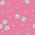 Little White Roses on Bubblegum Pink Image