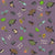 Duck and Turtle Ditsy on Plum: Nature Hike Collection Image