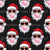 Groovy Santa Blowing Bubbles Black Image