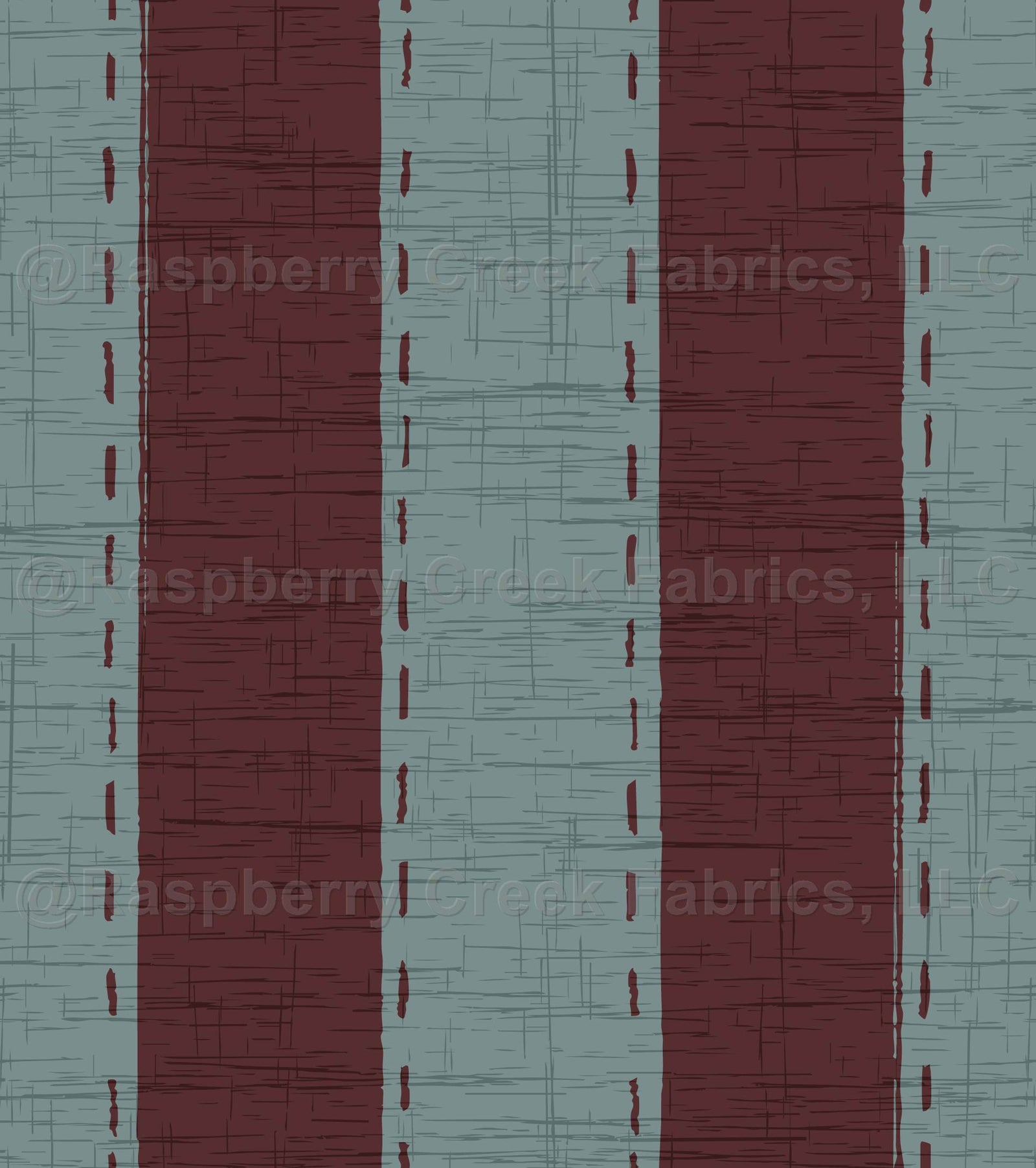Dashes and Stripes Light Blue and Burgundy Red- JID Modern Traditional Collection