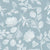 white Chalk Botanical on Dusty Blue Image