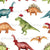 Colorful Christmas Dinosaurs Image