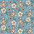Tigger floral in Vintage Blue Image