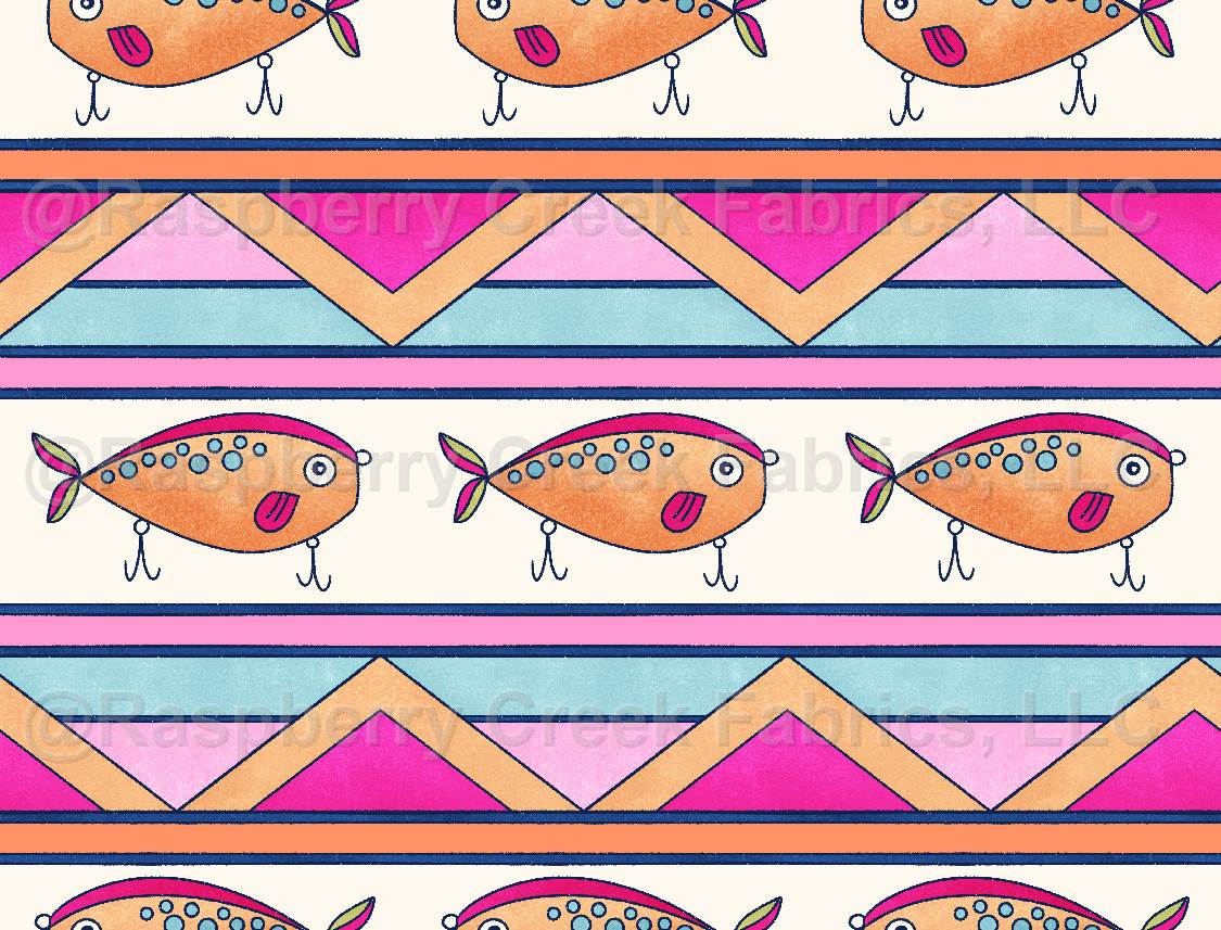 Lake Life Tribal Fish Pink