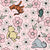 Classic Pooh and Friends Nursery Floral Pale Pink Image