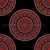 Fashion Week Cabernet Coral Whirl Polka Dots Mandala Image