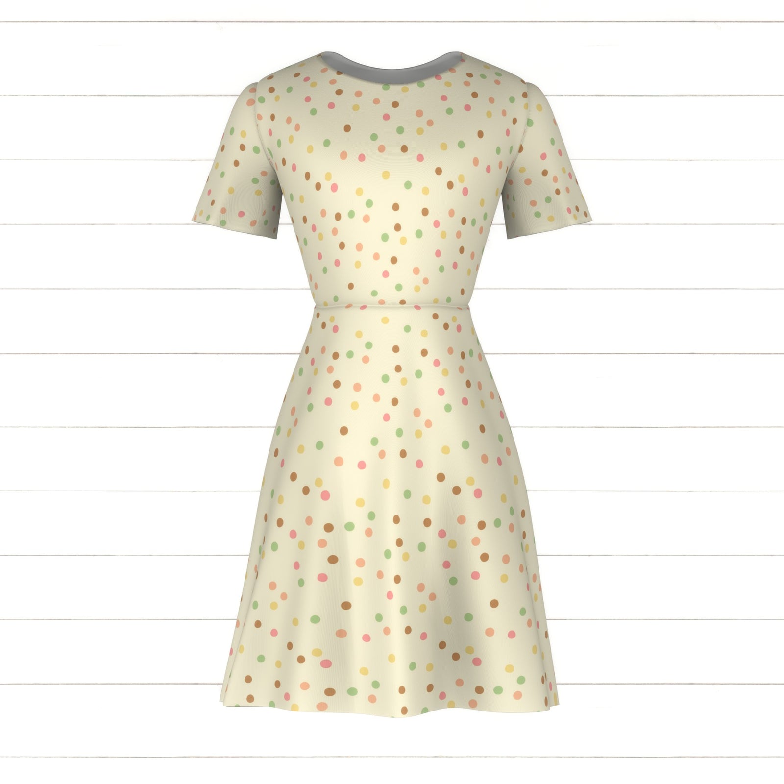 Hand Drawn Multicolored Polka Dot | Happy Days Collection