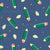 Bright Green and Pink Pencils Shavings Stationery Triangles Navy Blue Image
