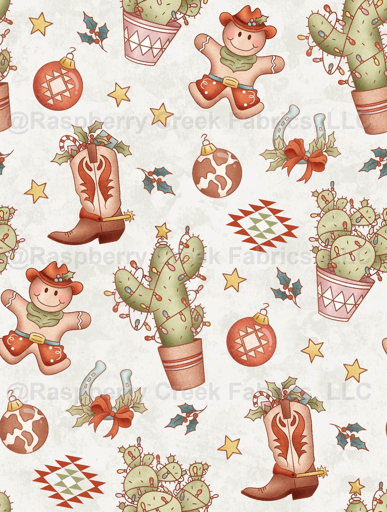 Christmas Y'all Cowboy White- Alternative