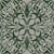 Vintage Green Ornamental Damask on Soft Grey Image