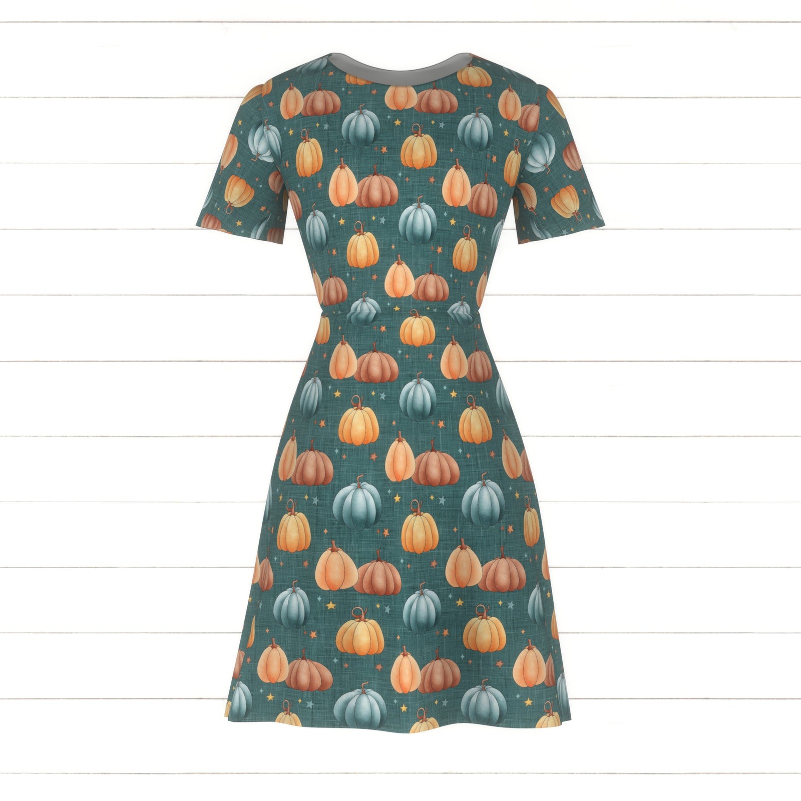 Candy Corn Harvest Pumpkins Teal