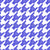 Houndstooth with Rock Hand in Bright Blue Image