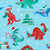 Dinosaur Christmas Blue Image