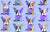 periwinkle purple color pop french bulldogs Image