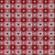 Faux Knitted Wool Gingham Retro Folk Nordic Warm Grandpa Style White and Color Hearts Christmas Red Image
