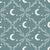 Moon & Stars Lattice in Teal - Count Sheep Collection Image