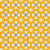 Geometric floral, Patience in bright harvest gold. Image