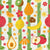 mix of fruits on light background with green stripes from FRUIT SALAD collection Image