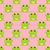 Cute Cartoon Frogs on Pink Image