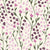 Spring flower Valley - cottagecore style - pink and purple on a cream background Image