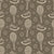 Tennis Balls, Rackets, and Sneakers Line Art Doodles on Brown Image