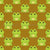Cute Cartoon Frogs on Gold Brown Wallpaper Image