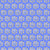Soft yellow blooms on denim periwinkle, vintage-inspired charm meets modern calm, Large Scale.  Hexagon Blues, by Cassy's Color Creations Image
