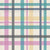American Folksy Floral Multicolor Plaid on Cream Coordinate. Image