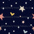 Halloween night sky sparkles and stars Image