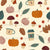 Autumn Harvest in Teal, Terracotta, Burgundy and Cream, Cozy Season by Andrea Davidson Image