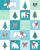 Christmas polar bear and Christmas tree patchwork Image