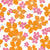 Hibiscus Flowers, Hawaiian Print, Orange, Pink, White Floral, Abstracted Hibiscus flowers Image