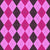 Argyle Pattern, Baby Pink Purple Pink, Black Stitching Image
