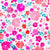 Watercolor, white, light pink, hot pink, bold, floral, flowers, botanical, bright, kids, girls, women, turquoise, green, pink, coral, spring, summer, modern, swim, coordinate Image