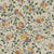 Autumn Vine Floral in Purple, Yellow, and Orange on Cream Image