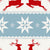 Nordic Christmas - Reindeer & Nordic Star Fair Isle Sweater In Blue & Red Image
