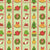 Christmas Decoration Gingerbread Cookie Stripes on Mint Green Image