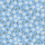 Tossed White Flowers and Leaves on Blue, Aegean Summer by Stephanie Fiona Design Image