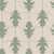 Ikat Oak Leaves Cypress Garden Beige Stripes Botanical Wallpaper, Ikat Oak Leaves by Dawn K Designs Image