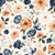 Farm and Meadow Farmhouse Country Watercolor Floral on Cream Image