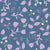 Tulip ditsy, navy and lilac Image