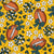 Footballs and Cheer Bows in Green and Yellow Image