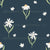 Daisies & Wildflowers in Blue Wallpaper - Count Sheep Collection Image