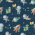 Space Boy - Astronauts & Aliens on Navy Blue Image