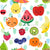 Adorable Fruit Faces Watercolor Food Cuties Image