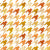 Houndstooth Mustard Tonal Red Orange Yellow White Chicken Scratch Image