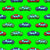 Colorful Toy Pixelated Video Game Cars on Light Green Wallpaper Image